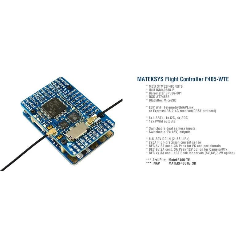 SkyDElFor MATEK Mateksys F405- - Mateksys Flight Controller F405 Wte recensie en prijs